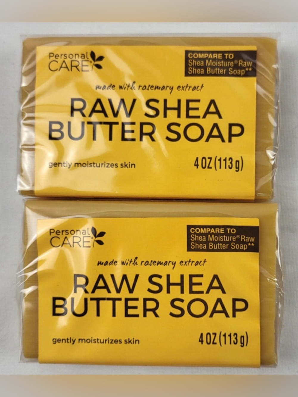 Persona Raw Shea Butter Soap - Yellow made with Rosemary- 1 bar unless bundled - Picture 2 of 9